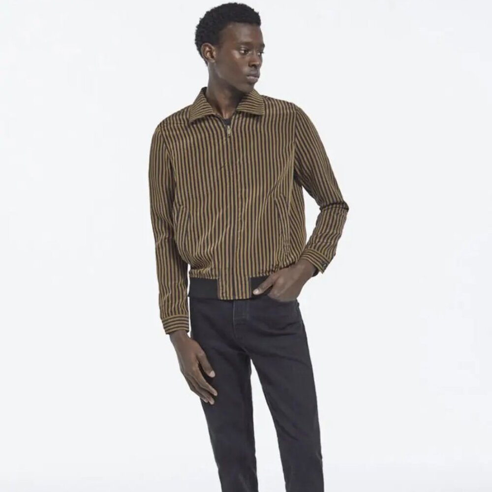 The Kooples Technical Striped Jacket